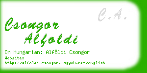 csongor alfoldi business card